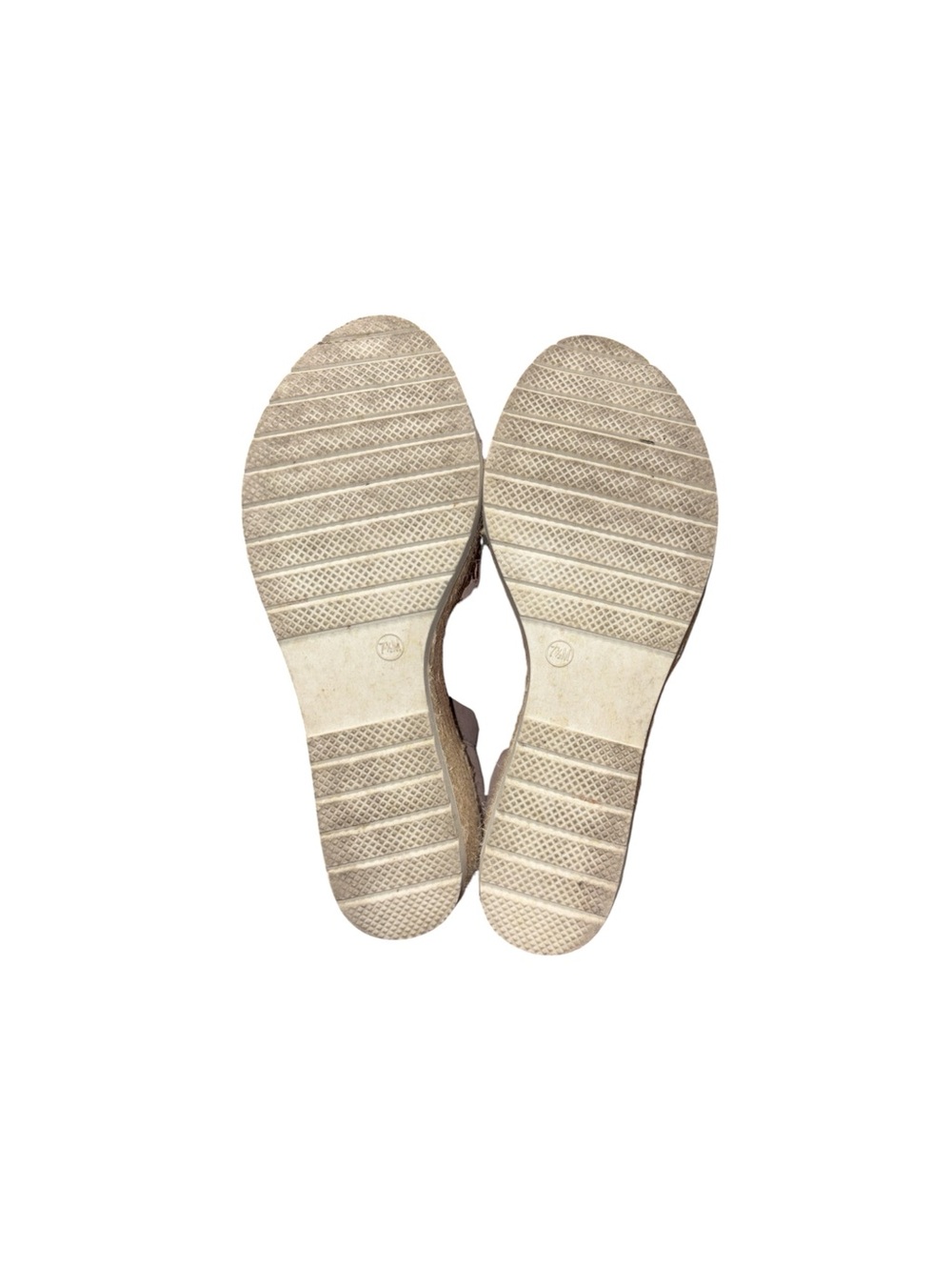 Nicole Nice Taupe Espadrille Wedge Sandals Feminine Coquette Women Size 7.5M - Picture 10 of 10